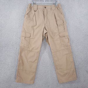 5.11 Tactical mens rip stop Cargo Pants casual work wear Beige Pockets 30x28